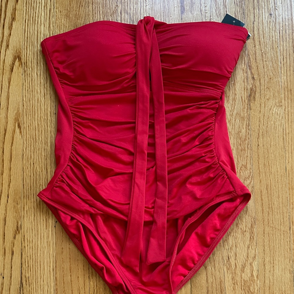 Polo by Ralph Lauren Scarlet One Piece Swimsuit